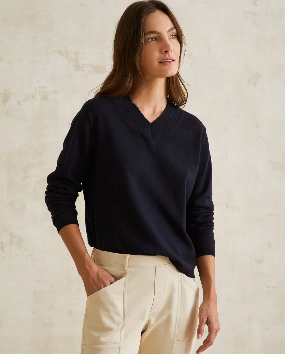 YERSE Sweaters & Cardigans^V-Neck Jumper Navy