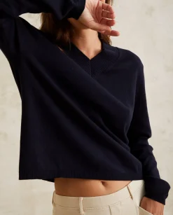 YERSE Sweaters & Cardigans^V-Neck Jumper Navy