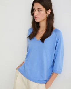 YERSE Sweaters & Cardigans^V-Neck Sweater Blue