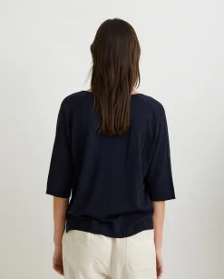 YERSE Sweaters & Cardigans^V-Neck Sweater Navy