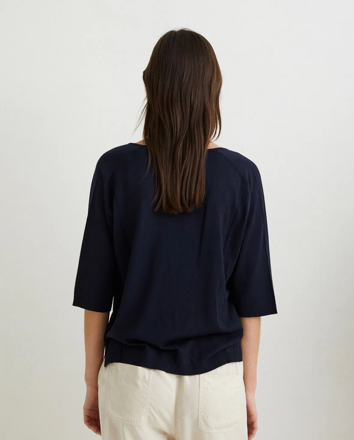 YERSE Sweaters & Cardigans^V-Neck Sweater Navy
