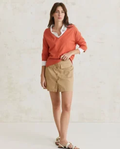 YERSE Sweaters & Cardigans^V-Neck Sweater Orange