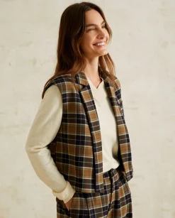YERSE Shirts And Blouses^Waistcoat With Lapels Checks