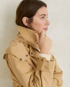 YERSE Jackets And Blazers^Water-Repellent Raincoat Camel