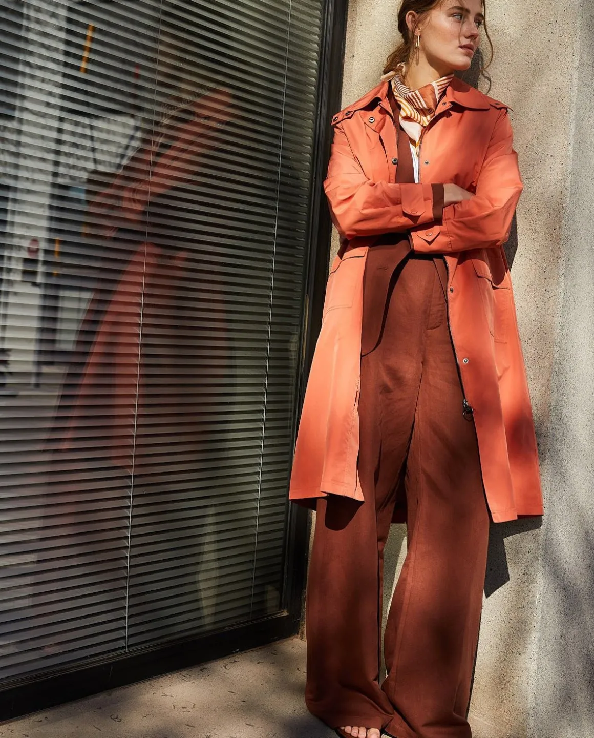 YERSE Jackets And Blazers^Water-Repellent Raincoat Orange