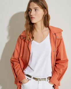 YERSE Jackets And Blazers^Water-Repellent Raincoat Orange