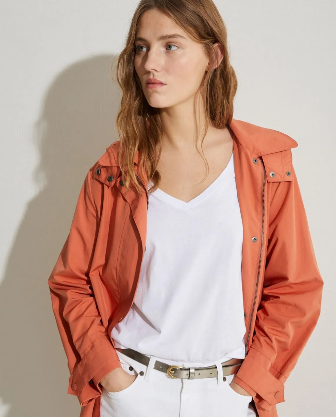 YERSE Jackets And Blazers^Water-Repellent Raincoat Orange