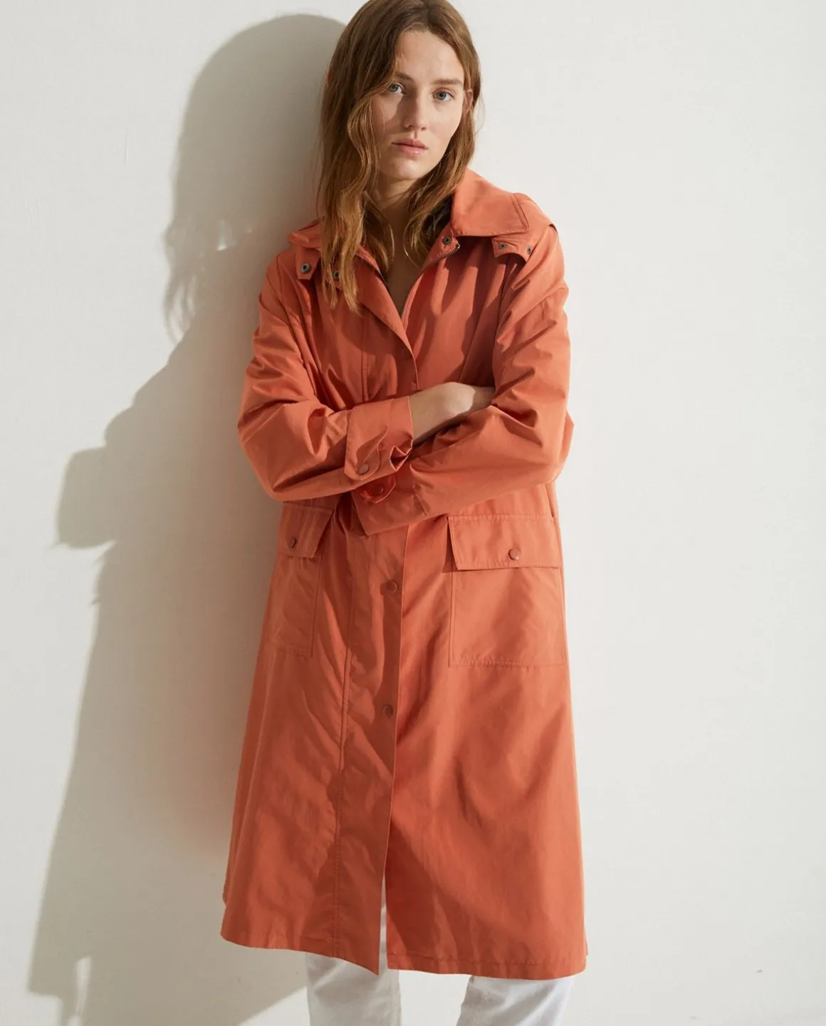 YERSE Jackets And Blazers^Water-Repellent Raincoat Orange