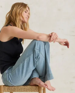 YERSE Trousers And Jeans^Wide-Leg Denim Trousers Blue