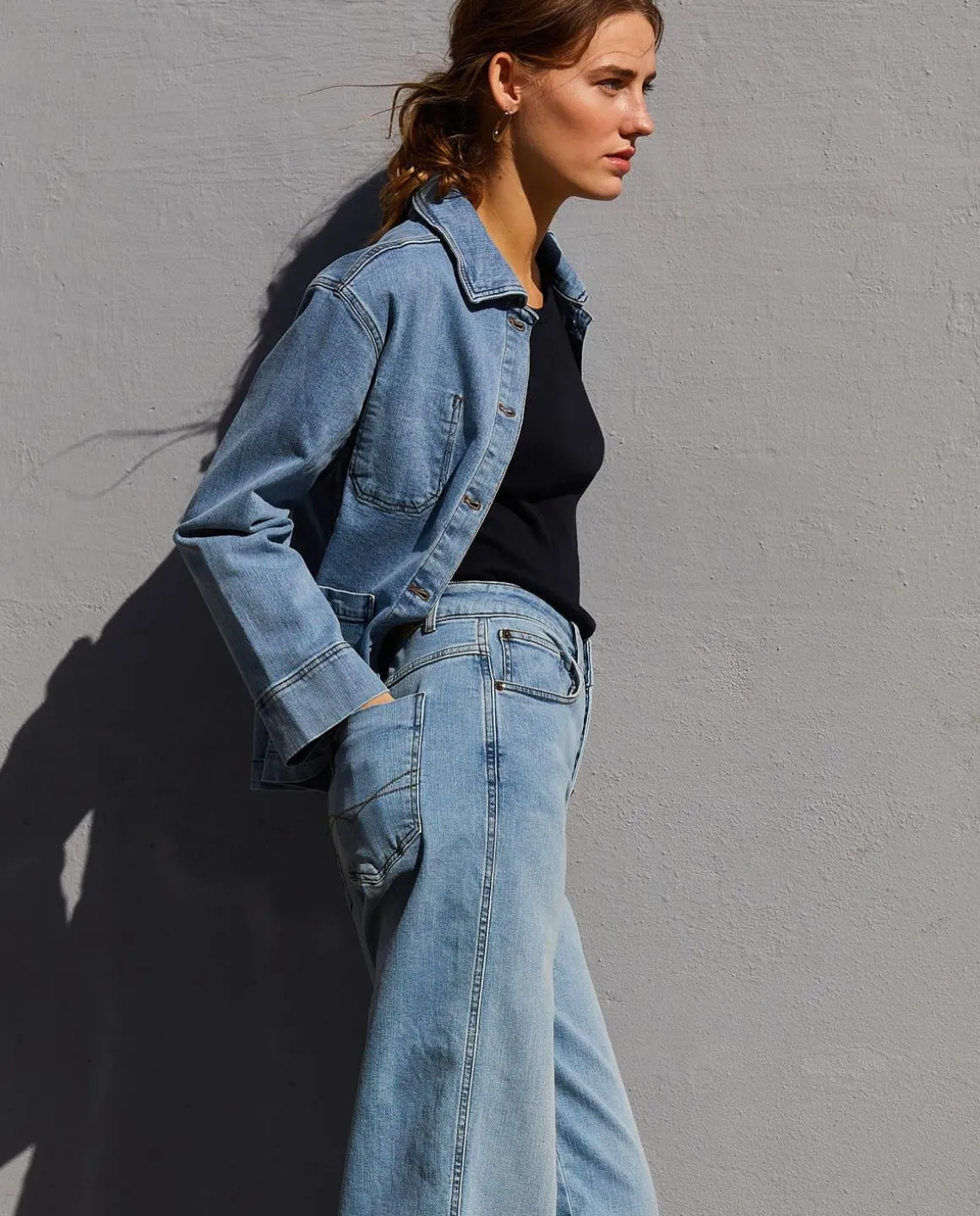 YERSE Trousers And Jeans^Wide-Leg Denim Trousers Blue