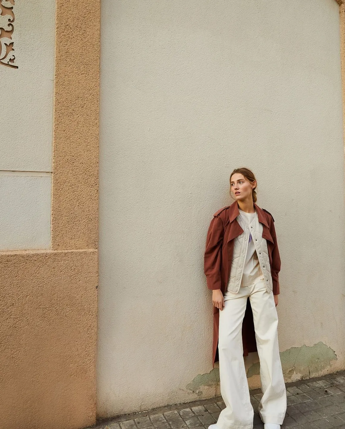 YERSE Trousers And Jeans^Wide-Leg Denim Trousers Ecru
