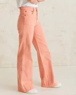 YERSE Trousers And Jeans^Wide-Leg Denim Trousers Salmon