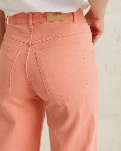 YERSE Trousers And Jeans^Wide-Leg Denim Trousers Salmon
