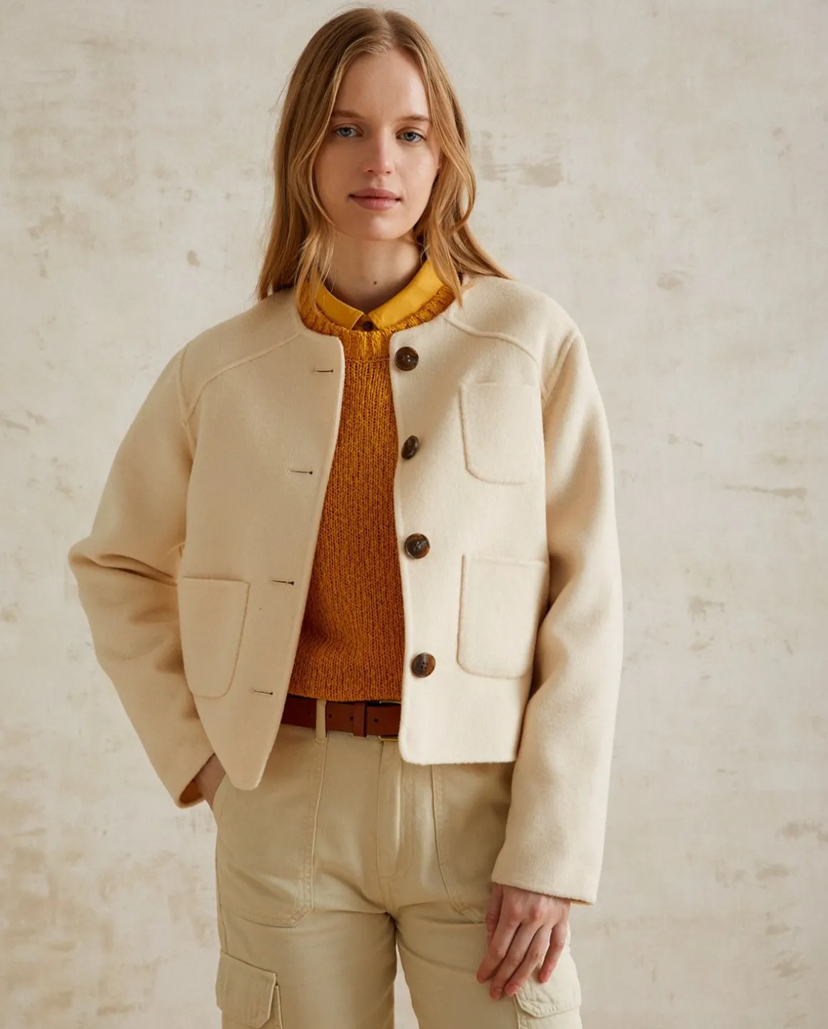 YERSE Jackets And Blazers^Wool Jacket Ecru