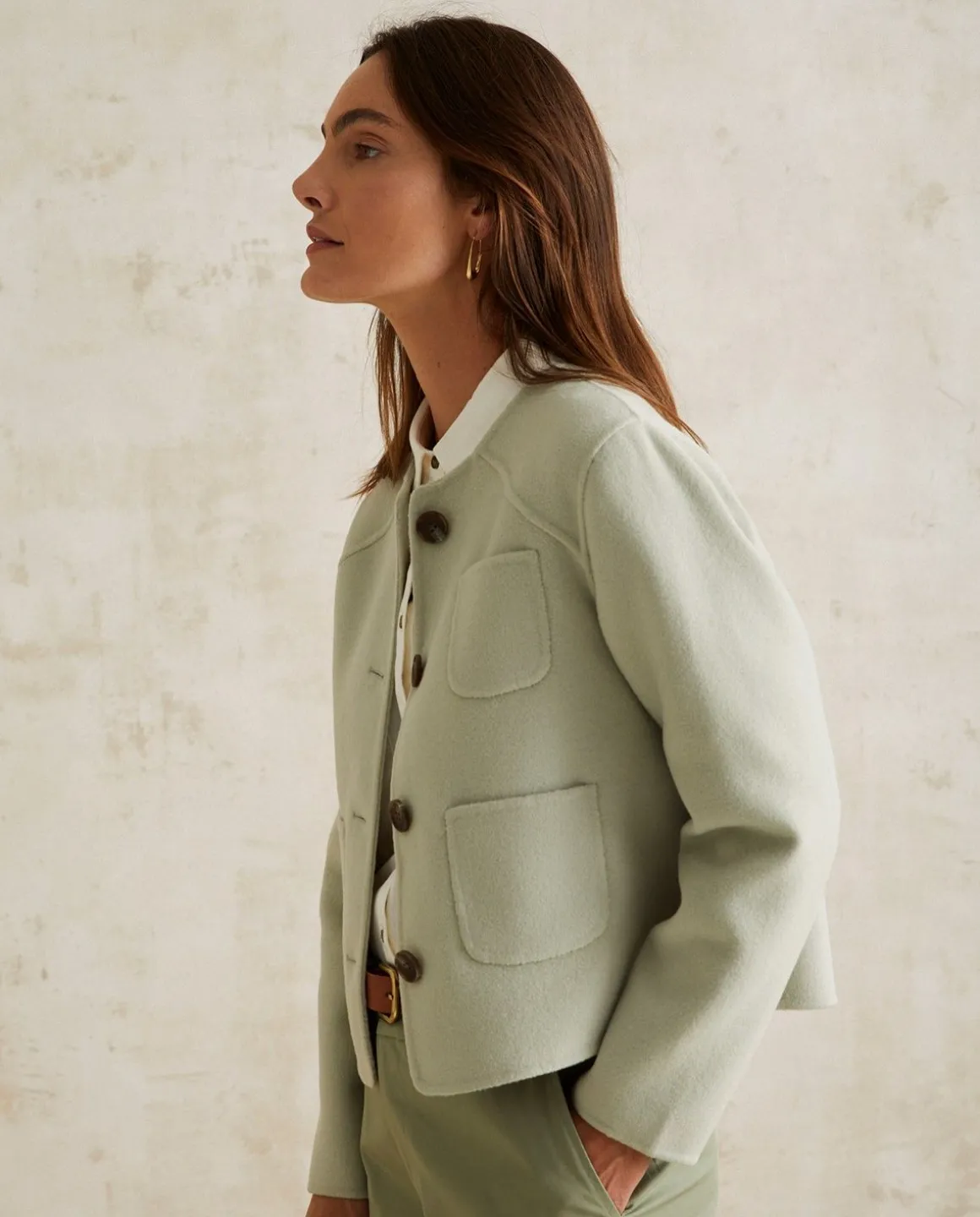 YERSE Jackets And Blazers^Wool Jacket Green