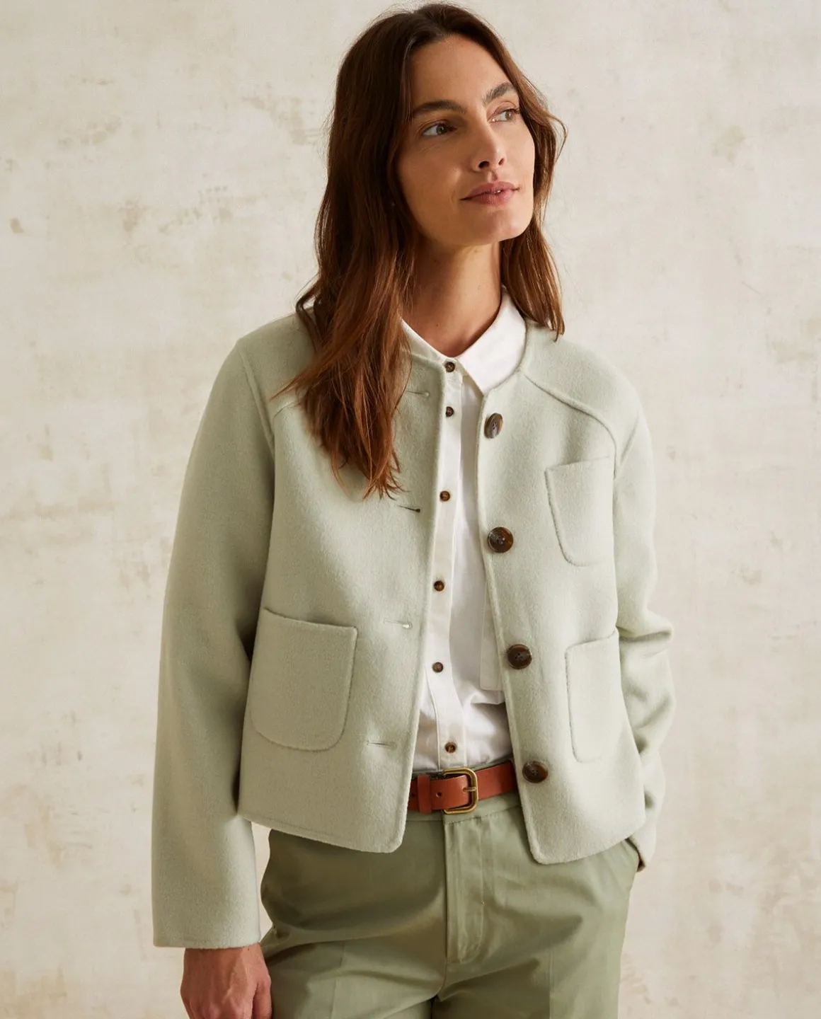 YERSE Jackets And Blazers^Wool Jacket Green