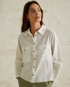 YERSE Shirts And Blouses^Worker Shirt Ecru