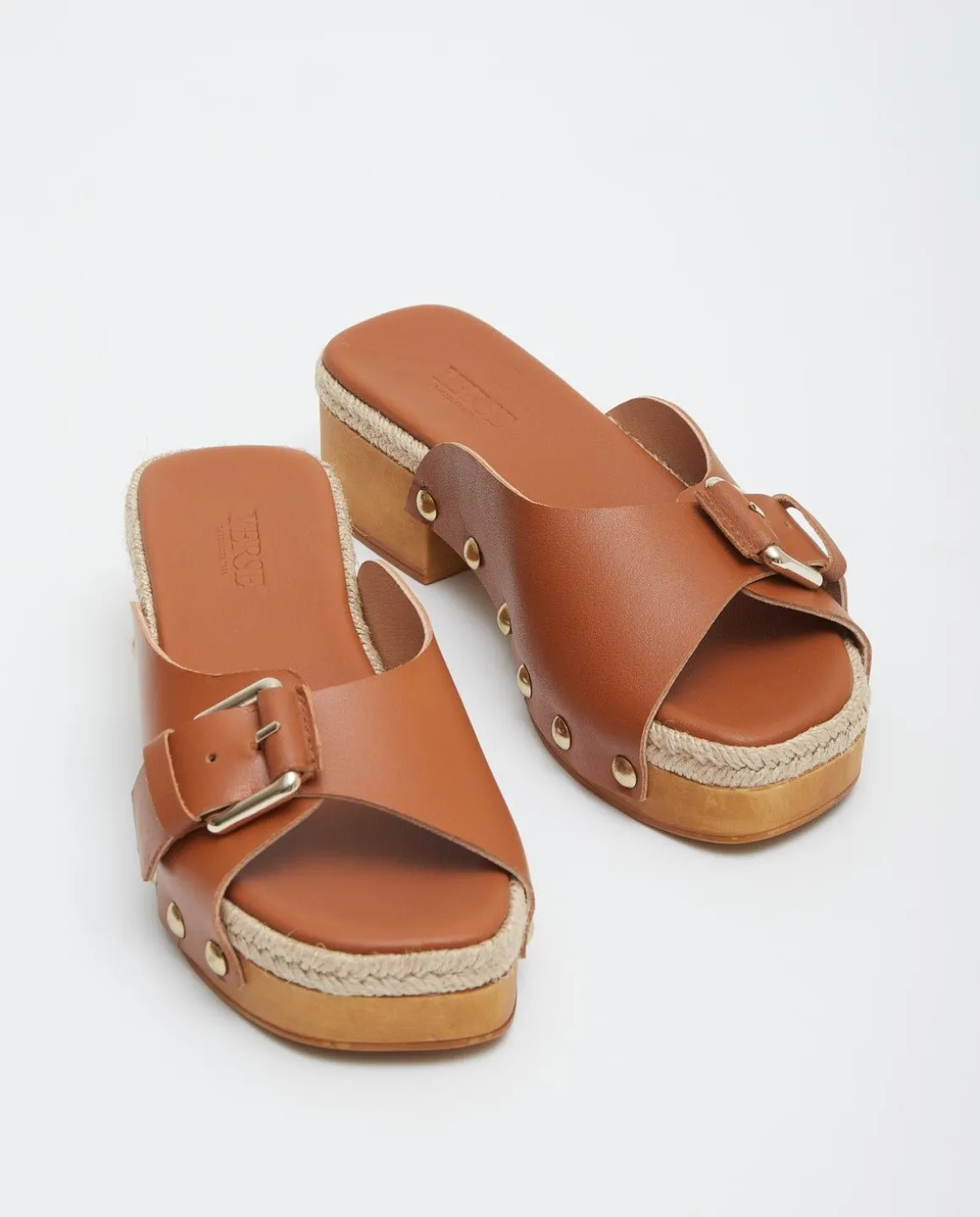 YERSE Shoes^Zueco Hebilla Camel