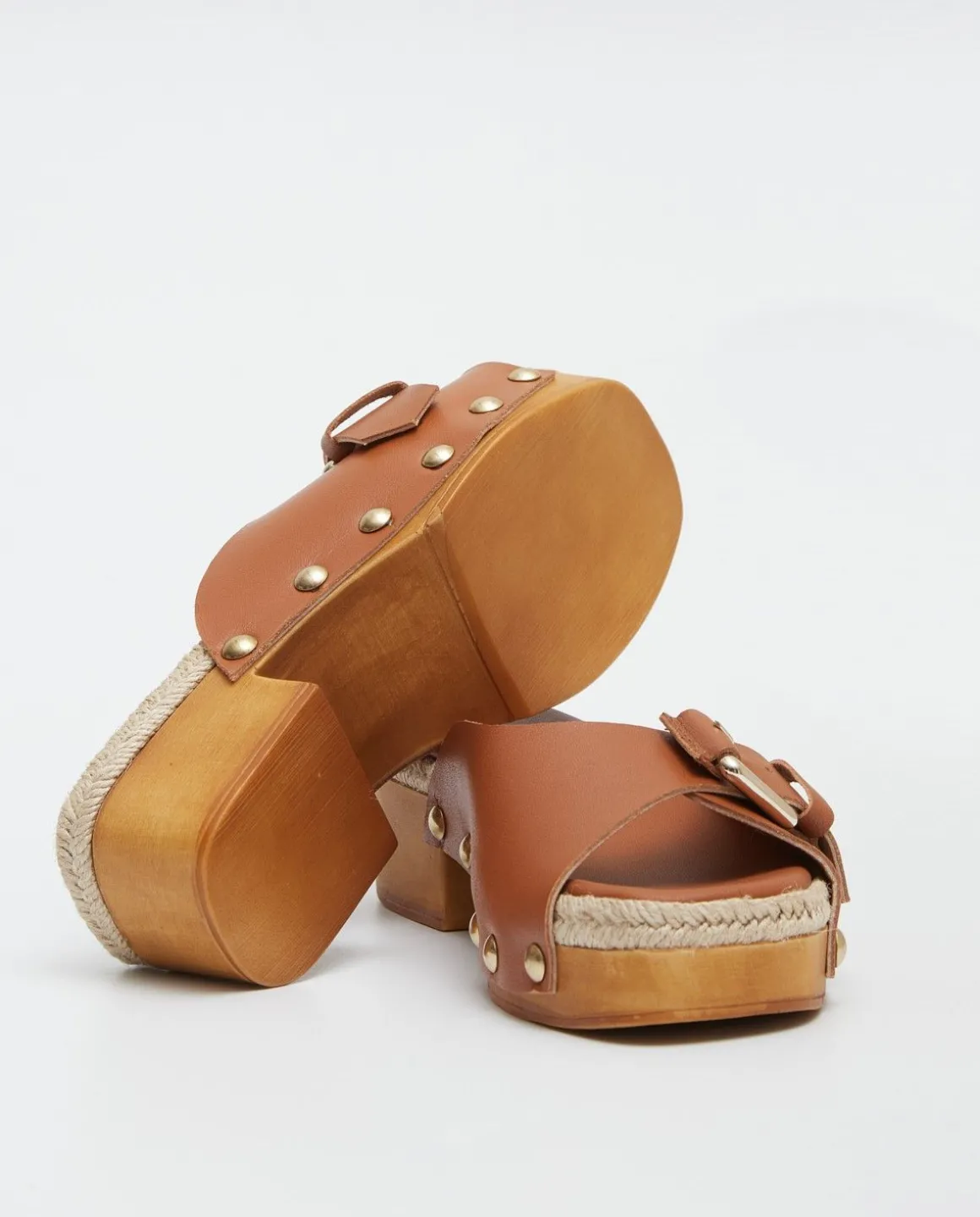 YERSE Shoes^Zueco Hebilla Camel